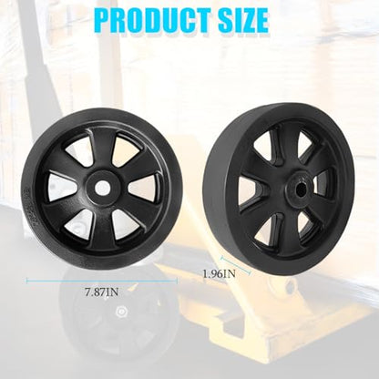Trailer Jack Caster Wheel, 6 Inch Trailer Tongue Jack Wheel with 1200LB Load Capacity, Utility Replacement Parts Accessories, Suitable for Hitch Camper RV - size: 8 Inch