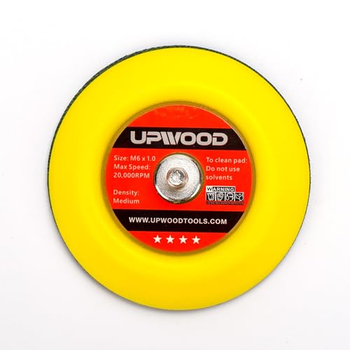 8 pcs 3 inch M6 Thread Hook and Loop Backing Pad for Mini Air Sander Polisher - color: Hook and Loop, size: 3 inch M6 Thread