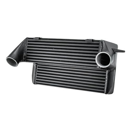 7.5″ Front Mount Turbo Intercooler Upgrade Compatible With 2007-2012 BMW 135i 335i 335xi E82 E90 E91 E92 E93 N54 & N55 Engine 3.0L L6 Aluminum Black Intercoolers