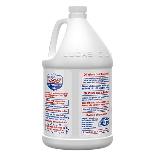 Lucas Oil 10002 Heavy Duty Oil Stabilizer - 1 Gallon (Pack of 4) - size: 1 Gallon