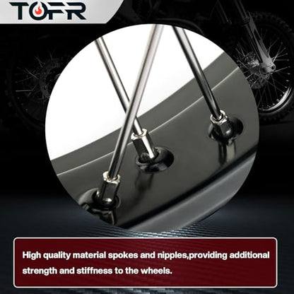 TOFR 17" Front Wheel Rim for Kawasaki KX125 KX250 06-13 KX250F KX450F 06-18 - size: 17" Front