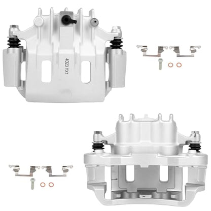 SCITOO Rear Left & Right Disc Brake Calipers With Bracket 18-B4753 18-B4752 - size: Rear[18-B4753 & 18-B4752]Silver
