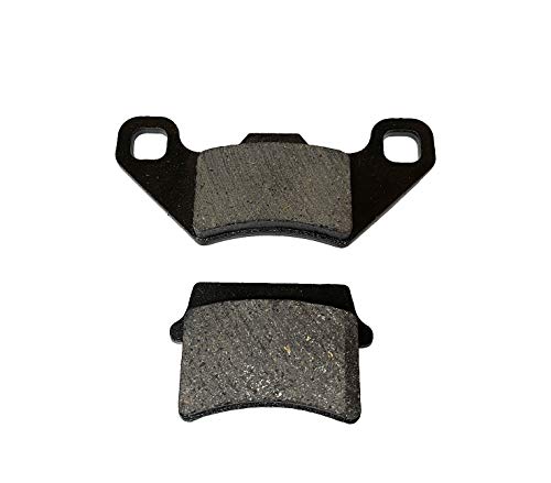 (Set of 1) 70cc Motorcycle Front and Rear Brake Pads Kit Black Fits for 70cc 90cc 50cc 110cc 125cc ATV Go Kart Dirt Bike and Motorcycle