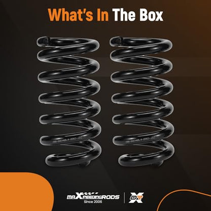 maXpeedingrods 3” Front Lowering Spring for Chevy C10/GMC C15 2WD 1963-1987 - size: 3" Front Drop