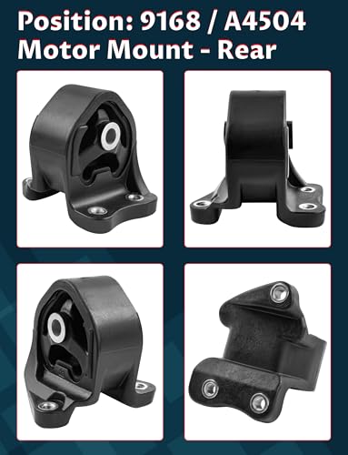 Engine Motor Mount & Trans Mount Set for 2002-2006 CR-V 2.4L Auto Trans - size: 2002-2006 H-onda CR-V 2.4L (AWD/4WD)
