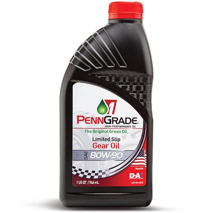 Penn Grade 1, 77326, Limited Slip GL-5 Gear Oil SAE 80W-90, 1 Quart (4 Pack) - size: 4 Pack