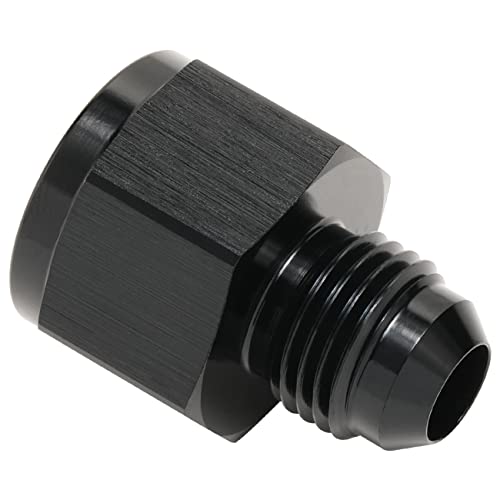 8AN Female to 6AN Male Flare Reducer Adapter Fitting Connector Aluminum Black - color: Black, size: 8AN Female to 6AN Male