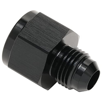 8AN Female to 6AN Male Flare Reducer Adapter Fitting Connector Aluminum Black - color: Black, size: 8AN Female to 6AN Male