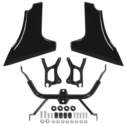 Side Fairing Panel Bracket Kit for Harley CVO Road Glide ST - color: Black