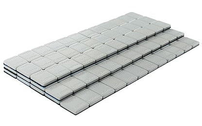 1/4 oz Adhesive Stick On Wheel Weights, 624pcs, Gray - color: Silver