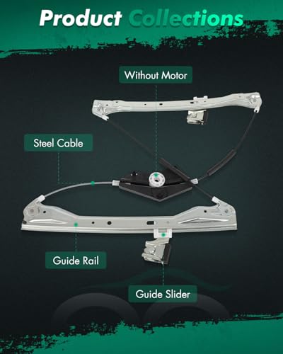 SCITOO Power Window Regulator Without Motor for Mercedes-Benz for E250 - style: 752-694-Front Left Driver Side