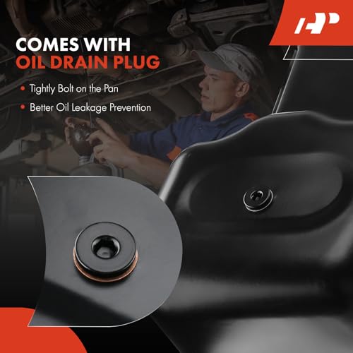 A-Premium Engine Oil Pan Sump with Drain Plug