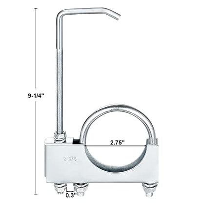 2.75" Universal Exhaust Clamp With Hanger For Chevy pickup C10 And Truck Exhaust Pipe Hanger