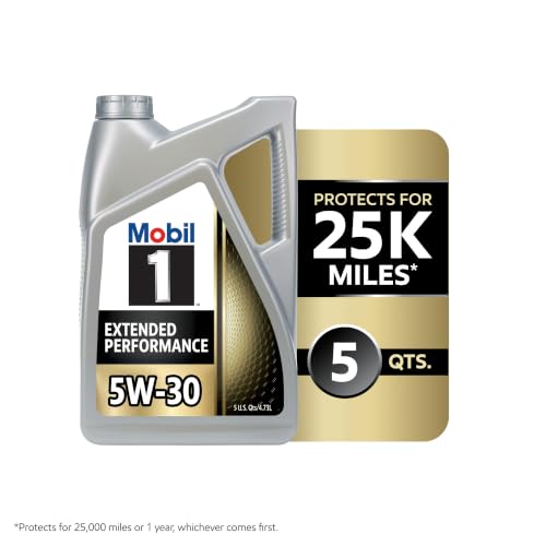 Mobil 1 Extended Performance Full Synthetic Motor Oil 5W-30, 5 Quart - size: 5 Quart (Pack of 1)