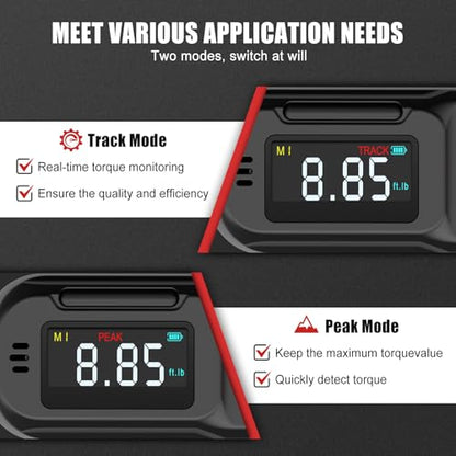 VANPO Digital Torque Wrench, 1/4", 1.11–22.13 ft-lb for Bikes - size: 1/4-inch 0.44-8.85 Ft-lb/0.6-12 Nm