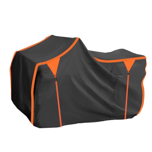 ATV Cover for Honda FourTrax Foreman 500 4 Wheelers Quad Bike Cover Waterproof Oxford Cloth with PU Coating Windproof Outdoor All Weather Protection Black, Orange - size: for Honda FourTrax Foreman 500