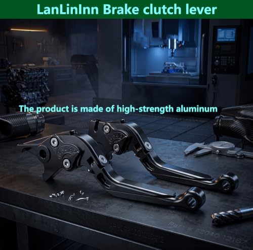 Motorcycle Brake and Clutch Levers Modified Parts For ZX-6R 636 2025 2026 - color: Black