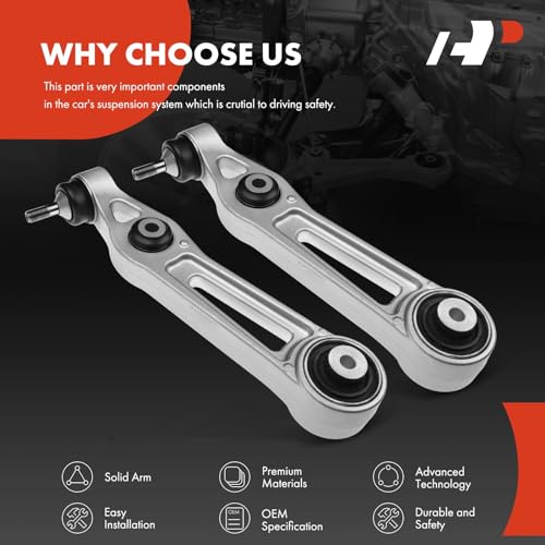 A-Premium Front Rearward Lower Control Arm, with Ball Joint & Bushing