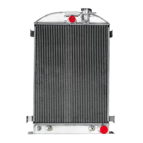4 Row Aluminum Radiator For 1935 1936 Ford Model A Stock Height Chevy Engine