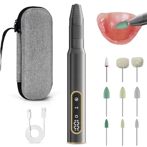 Cordless Mini Polisher for Acrylic & Soft Liners, Rechargeable, 35000 RPM