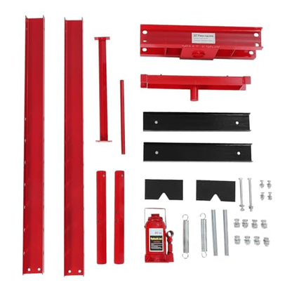 20 Ton H-Frame Benchtop Hydraulic Shop Press, Pneumatic Compatible (Red)