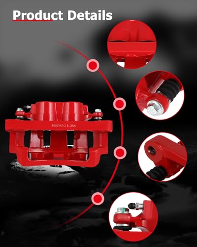 cciyu Front Left & Right Disc Brake Calipers Assembly 18-B4791 18-B4790 - size: Front[18-B4791+18-B4790]