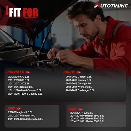 5184085AC Fuel Injector Set of 6 Compatible with 2011-2014 Routan 3.6L - color: QMP-I02D0078