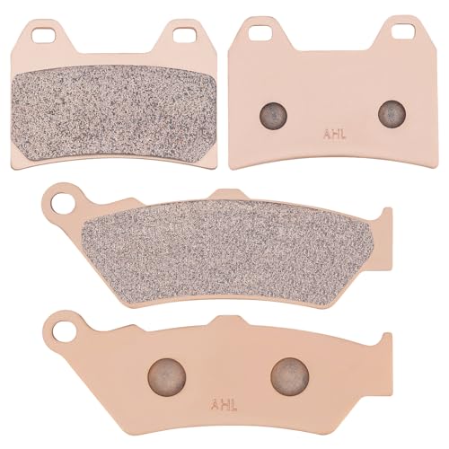 AHL Front & Rear Brake Pads Set for Victory V92C (All Models Single Front Rotor) 1998-2003 (Sintered copper-based) - size: Sintered copper-based