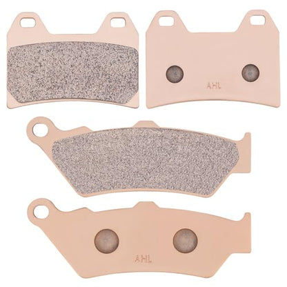 AHL Front & Rear Brake Pads Set for Victory V92C (All Models Single Front Rotor) 1998-2003 (Sintered copper-based) - size: Sintered copper-based