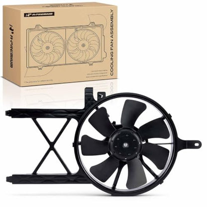 A-Premium A/C Condenser Fan Assembly Compatible with Nissan