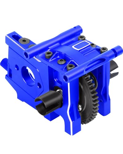 Aluminum Center Diff Mount/Differential Cover Mount/Sliding Motor Mount & Steel #45 50T Center Differential Upgrades Part for 1/8 Typhon/Kraton/Outcast/Talion 6S BLX,Navy Blue - color: Navy Blue for Typhon