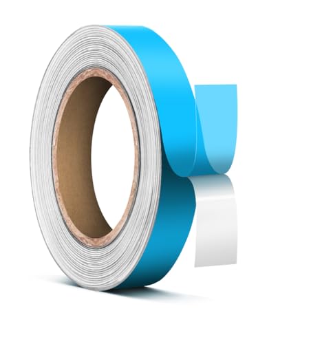 VViViD Blue Stencil Vinyl Masking Tape Roll Film with Anti-Bleed Technology (0.5" x 150ft) - size: 0.5" x 150ft