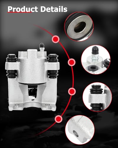 cciyu Rear Left/Right Disc Brake Caliper Assembly Without Bracket 18-4679 - size: Rear Right[18-4679]