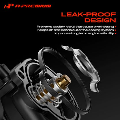 A-Premium Engine Coolant Thermostat Housing Assembly Compatible with Jeep