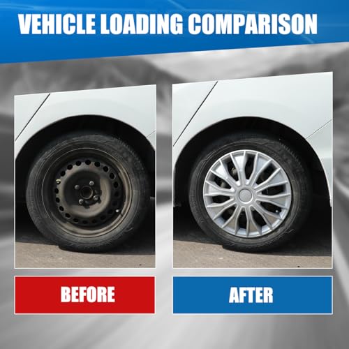 Winjet 16 inch Universal Hubcaps for Steel Wheel Rims Cover,Snap On Car Truck SUV Wheel Rim Covers,Steel ABS+PC Material Set of 4(16 inch,Lacquer) - color: Lacquer (5086-B-16), size: 16 inch
