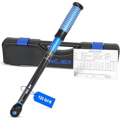 Drive Click Torque Wrench, 3/8" 10-120Ft.Lb, torque wrench for Car - size: 3/8inch 10-120Ft.Lb