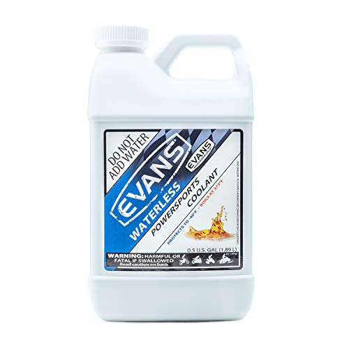 EVANS Coolant EC72064 Powersports Waterless Engine Coolant, 1/2 gallon - size: Pack of 1 (1/2 Gallon)