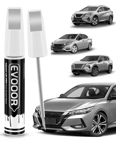 Touch Up Paint Compatible with Nissan Exact Match 2 in 1 Touch up Paint for Chips and Nicks Repair (Brilliant Silver Metallic(K23) Compatible with All Models) - color: Brilliant Silver Metallic(K23) Compatible with All Models