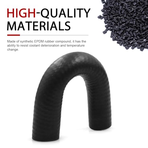 Car Hose with Clamp, Heater Core Crossover Coolant Bypass Hose Kit, Sealing Flexible Replacement OEM# 551699, Compatible with LS1 LSX LS2 LS3 LQ4 LQ9 Engines (Black)