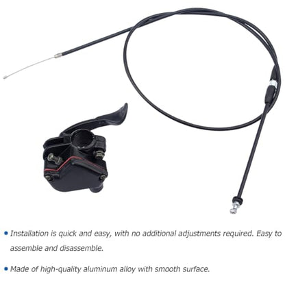 HZEL 7/8'' 22mm Thumb Throttle Cable Accelerator Handle Assembly, Motorcycle Throttle Assist Replacement Kits Accessories, Compatible with 50cc 70cc 90cc 110cc 125cc 250cc ATV