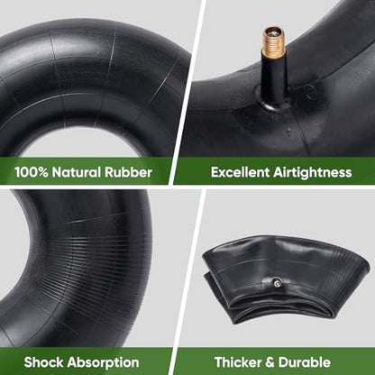TICONN 3.00/3.50-8 Inner Tube, 2 Pack Inner Tire Tube for Wheelbarrow Tires, Replacement Tube with TR-13 Straight Valve Stem for Wheelbarrows, Wagons, Hand Trucks, Generators - size: 3.00/3.50-8 (TR-13)