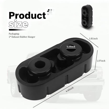 1PC Rubber Exhaust Hangers OEM#25956663,15740212,Heavy-duty Muffler Hanger Car Accessories Compatible with Chevrolet Silverado 1500/2500/3500,Express 1500/2500/3500 (1PC) - color: 1PC