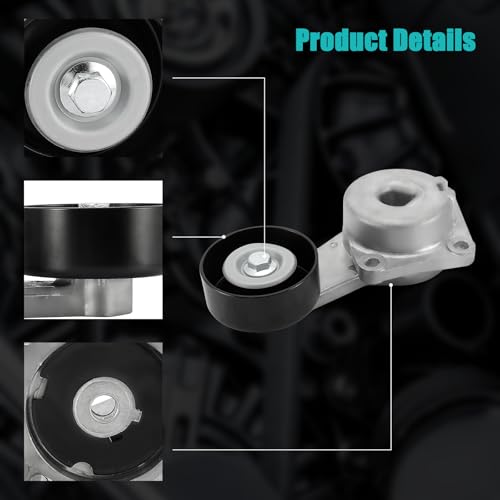 AULINK 1L2E6B209AA Belt Tensioner Assembly with Pulley 4.6/5.4/6.8 For Ford - size: 38274