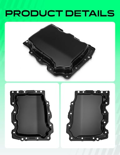 YHTAUTO Engine Oil Pan Sump with Drain Plug for Chevrolet, Buick, Cadillac