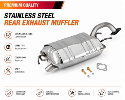 53396 Rear Exhaust Muffler for 01-06 Hyundai Elantra 2.0L (High Grade) HE01 - size: HE01
