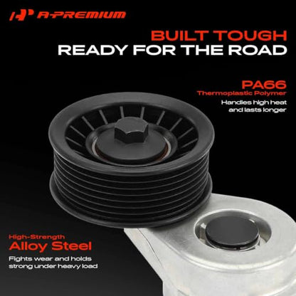 A-Premium Belt Tensioner Assembly with Pulley Compatible with Dodge, Jeep - color: 38116 Grand Cherokee 1993-1998 (5.2L)/1998 (5.9L)