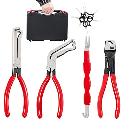 Portable Car Electrical Disconnect Pliers：High-Carbon Steel - color: Red 5pcs