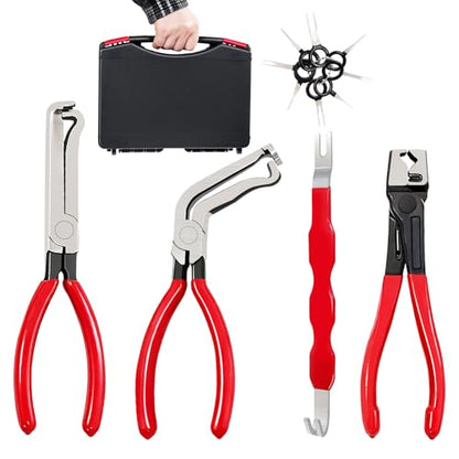 Portable Car Electrical Disconnect Pliers：High-Carbon Steel - color: Red 5pcs