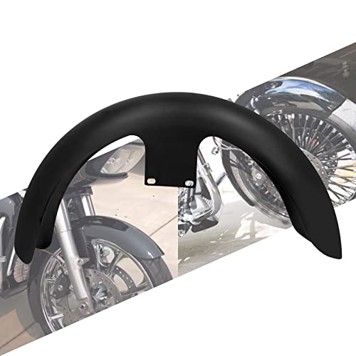 19-Inch Front Fender Fit for Harley Touring 1996-2023 - size: For 19" 120 R19 Matte Black