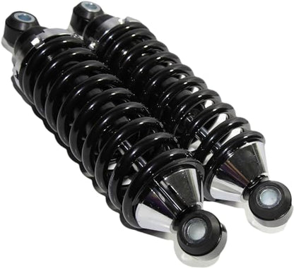 Rear Street Rod Coil Over Shock SET w/350 Pound Black Coated Springs - size: Spring Rate 350Pound
